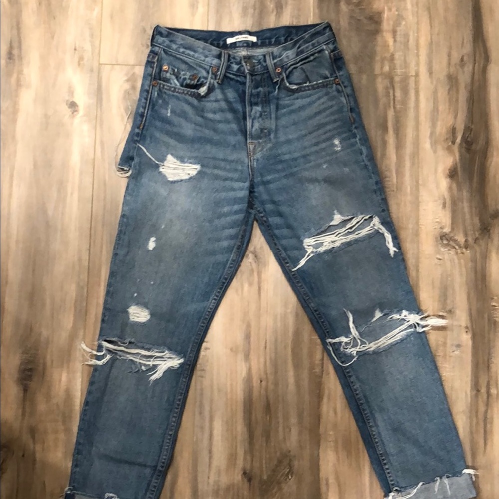 GRLFRND Karolina Butt-Rip Jeans